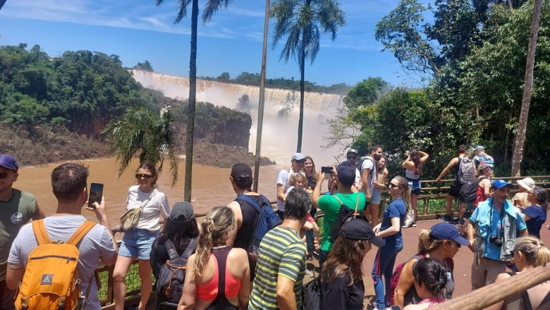 Iguazú se colmó de visitantes en el último feriado