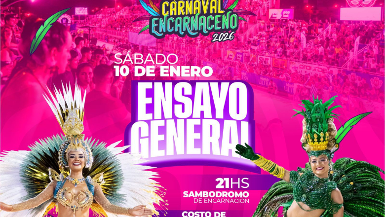 Carnaval Encarnaceno 2026: lanzamiento en Asunción y ensayo general rumbo a la edición centenaria”