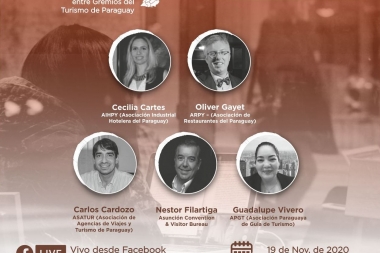 Gremios de turismo paraguayo juntos en un Conversatorio virtual